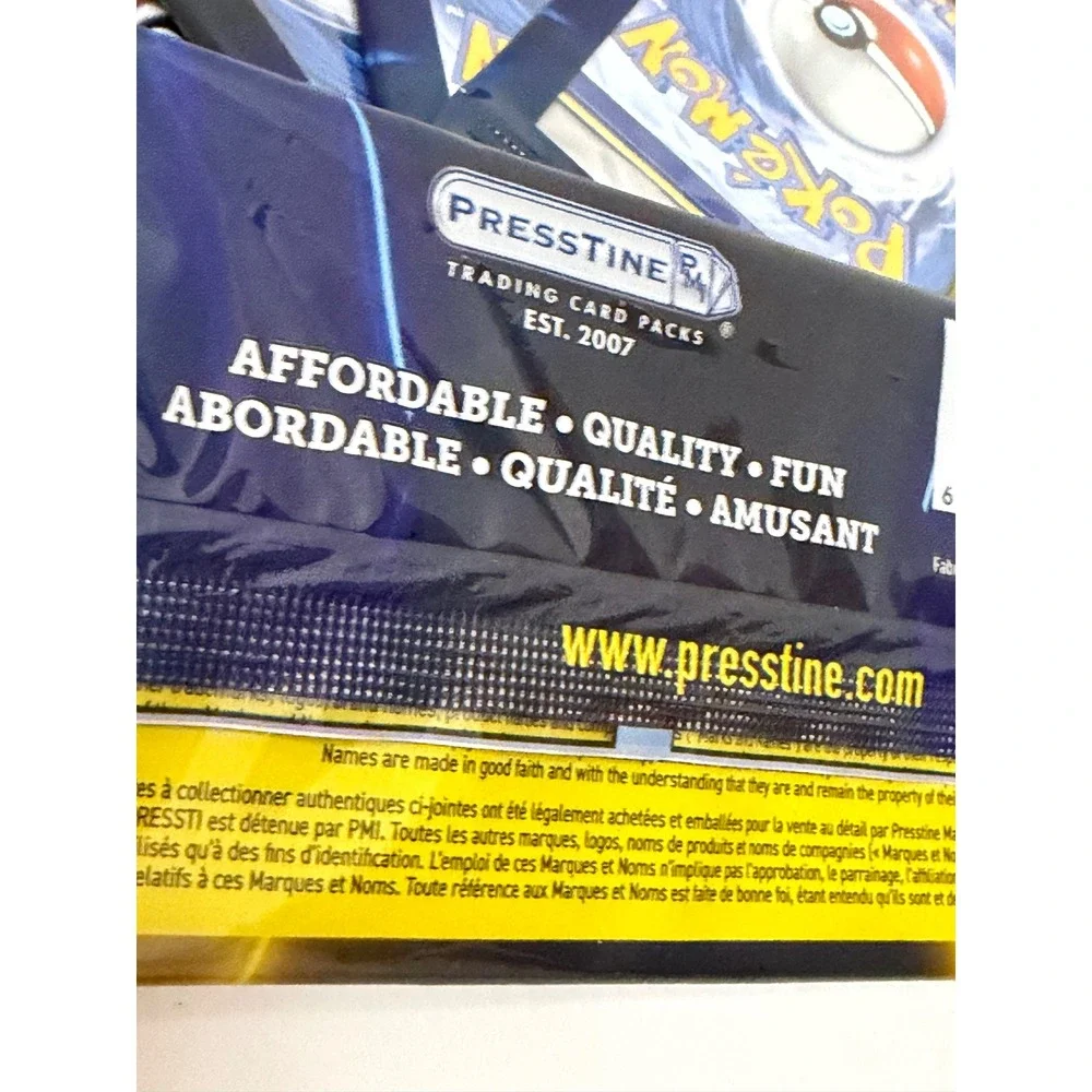 5 Presstine Pressti Pack Pokemon Trading Card Packs 3 Cards Per Pack New Sealed